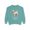 coton-de-tulear-sweatshirt-mom-seafoam Coton de Tulear Mom Sweatshirt, Seafoam, front view
