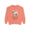 coton-de-tulear-sweatshirt-mom-terracotta Coton de Tulear Mom Sweatshirt, Terracotta, front view