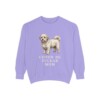 coton-de-tulear-sweatshirt-mom-violet Coton de Tulear Mom Sweatshirt, Violet, front view