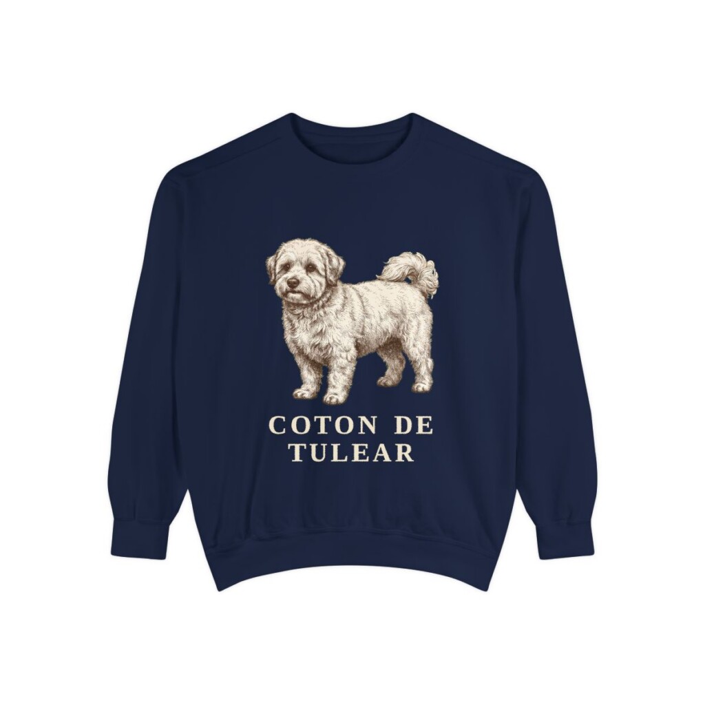 Coton de Tulear Sweatshirt, True Navy, front view