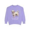 Coton de Tulear Sweatshirt, Violet, front view