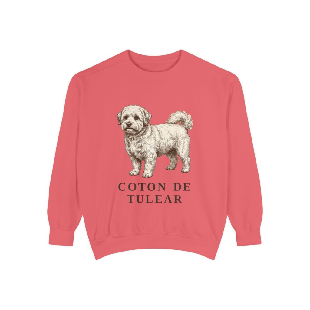 Coton de Tulear Sweatshirt, Watermelon, front view