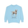 Curly-Coated Retriever Latin Sweatshirt, Chambray, front view