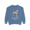 curly-coated-retriever-sweatshirt-mom-blue-jean Curly-Coated Retriever Mom Sweatshirt, Blue Jean, front view