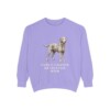 curly-coated-retriever-sweatshirt-mom-violet Curly-Coated Retriever Mom Sweatshirt, Violet, front view