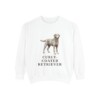 curly-coated-retriever-sweatshirt-white Curly-Coated Retriever Sweatshirt, White, front view