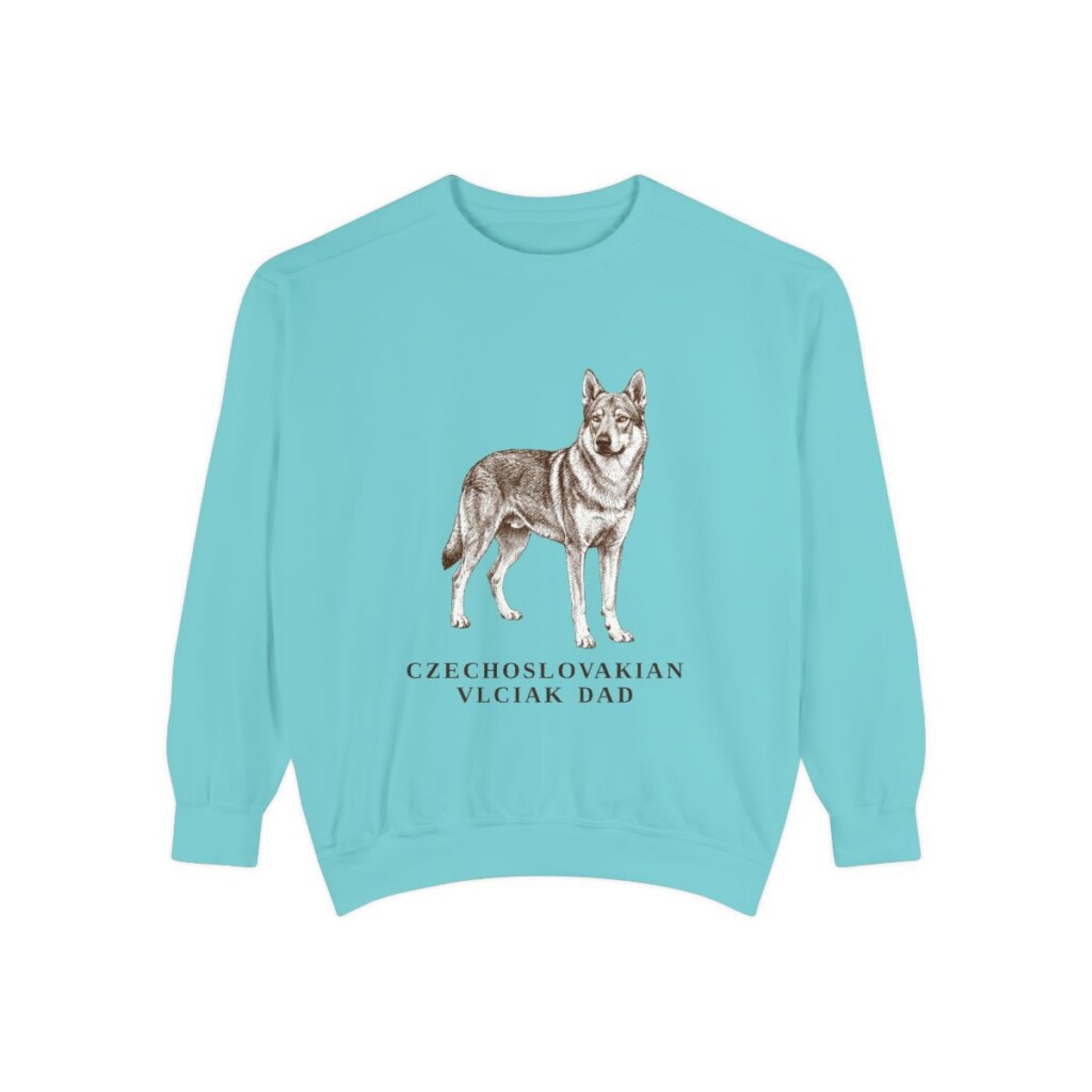 Czechoslovakian Vlciak Dad Sweatshirt, Chalky Mint, front view