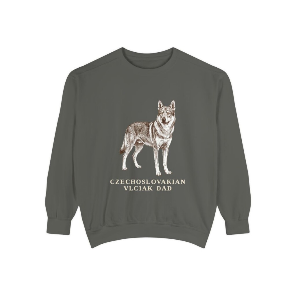 Czechoslovakian Vlciak Dad Sweatshirt, Pepper, front view