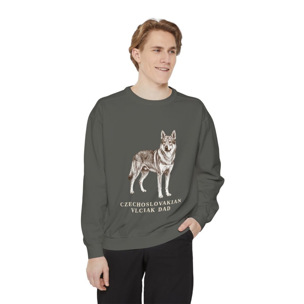 Czechoslovakian Vlciak Dad Sweatshirt, Pepper, person 1 front