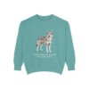 Czechoslovakian Vlciak Dad Sweatshirt, Seafoam, front view