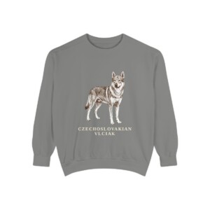 Czechoslovakian Vlciak Sweatshirt, Grey, front view