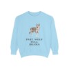 czechoslovakian-vlciak-sweatshirt-humor-chambray Czechoslovakian Vlciak Humor Sweatshirt, Chambray, front view