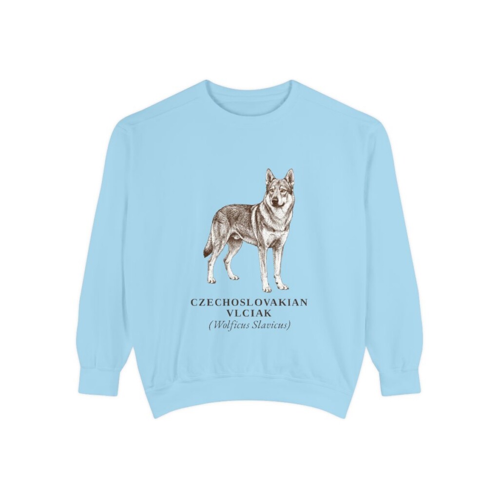 Czechoslovakian Vlciak Latin Sweatshirt, Chambray, front view