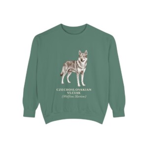 Czechoslovakian Vlciak Latin Sweatshirt, Light Green, front view