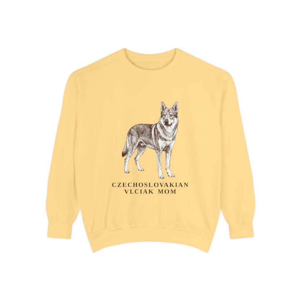 Czechoslovakian Vlciak Mom Sweatshirt, Butter, front view