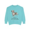 Dachshund Mix Humor Sweatshirt, Chalky Mint, front view