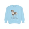 Dachshund Mix Humor Sweatshirt, Chambray, front view
