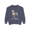 Dachshund Mix Humor Sweatshirt, Denim, front view