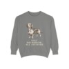Dachshund Mix Humor Sweatshirt, Grey, front view