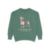 dachshund-mix-sweatshirt-latin-light-green-1 Dachshund Mix Latin Sweatshirt, Light Green, front view