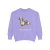 dachshund-mix-sweatshirt-latin-violet-1 Dachshund Mix Latin Sweatshirt, Violet, front view