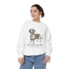 dachshund-mix-sweatshirt-latin-white-person-2-front-1 Dachshund Mix Latin Sweatshirt, White, person 2 front