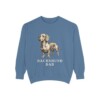 Dachshund Dad Sweatshirt, Blue Jean, front view