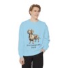 Dachshund Dad Sweatshirt, Chambray, person 1 front