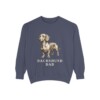 Dachshund Dad Sweatshirt, Denim, front view