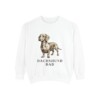Dachshund Dad Sweatshirt, White, front view