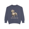 Dachshund Sweatshirt, Denim, front view