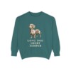 Dachshund Humor Sweatshirt, Blue Spruce, front view
