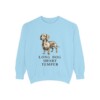 Dachshund Humor Sweatshirt, Chambray, front view