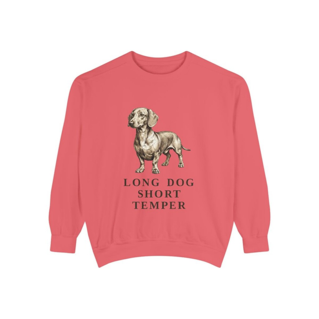 Dachshund Humor Sweatshirt, Watermelon, front view