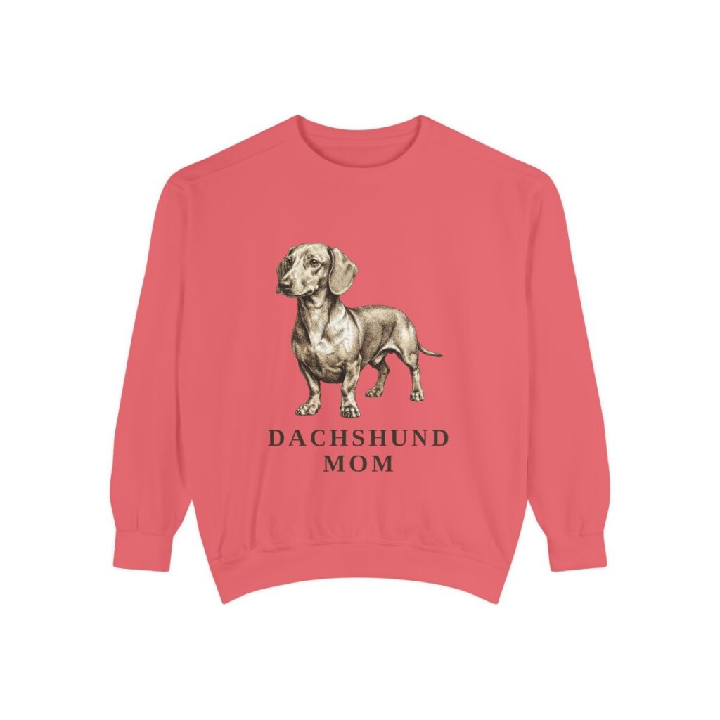 Dachshund Mom Sweatshirt, Watermelon, front view