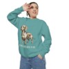 Dachshund Sweatshirt, Seafoam, person 2 context