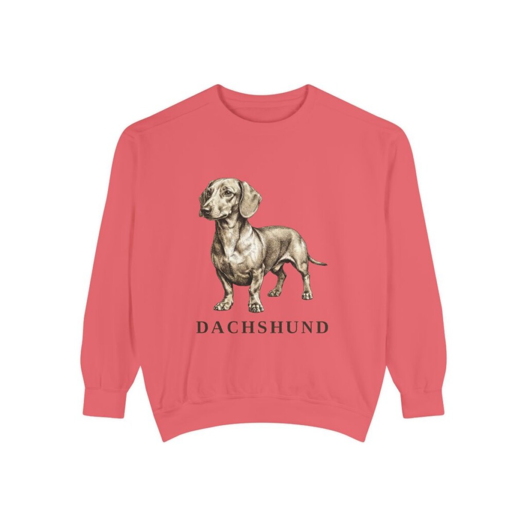 Dachshund Sweatshirt, Watermelon, front view