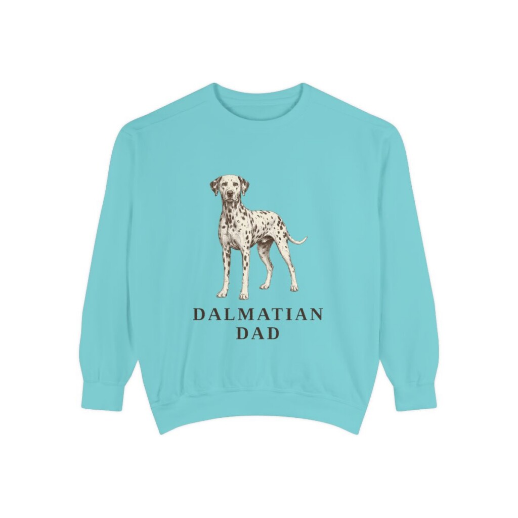 Dalmatian Dad Sweatshirt, Chalky Mint, front view