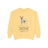 dalmatian-sweatshirt-humor-butter Dalmatian Humor Sweatshirt, Butter, front view