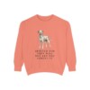 dalmatian-sweatshirt-humor-terracotta Dalmatian Humor Sweatshirt, Terracotta, front view