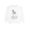 dalmatian-sweatshirt-humor-white Dalmatian Humor Sweatshirt, White, front view