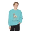 Dalmatian Latin Sweatshirt, Chalky Mint, person 1 front