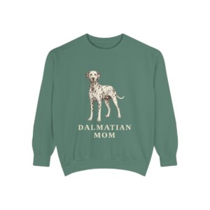 Dalmatian Mom Sweatshirt, Light Green, front view