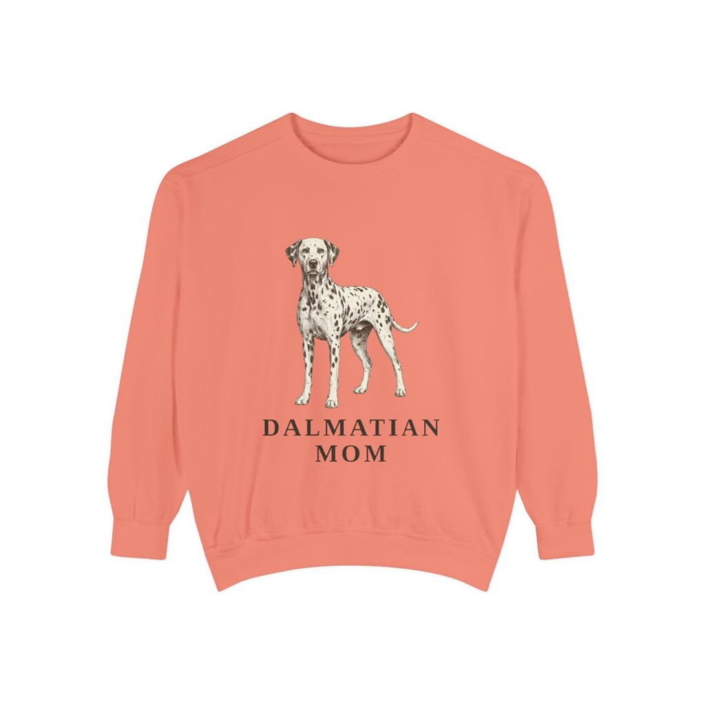 Dalmatian Mom Sweatshirt, Terracotta, front view