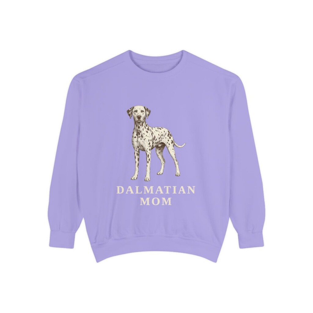 Dalmatian Mom Sweatshirt, Violet, front view