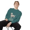 Dandie Dinmont Terrier Sweatshirt, Blue Spruce, person 1 context