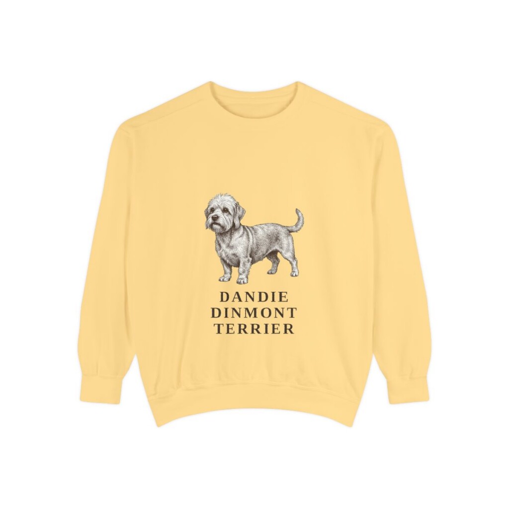 Dandie Dinmont Terrier Sweatshirt, Butter, front view