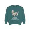 Dandie Dinmont Terrier Dad Sweatshirt, Blue Spruce, front view