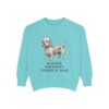 Dandie Dinmont Terrier Dad Sweatshirt, Chalky Mint, front view