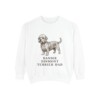 Dandie Dinmont Terrier Dad Sweatshirt, White, front view